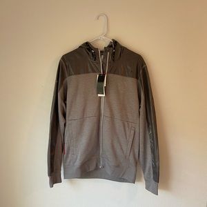 GREY ADIDAS DERRICK ROSE ZIP UP SWEATSHIRT